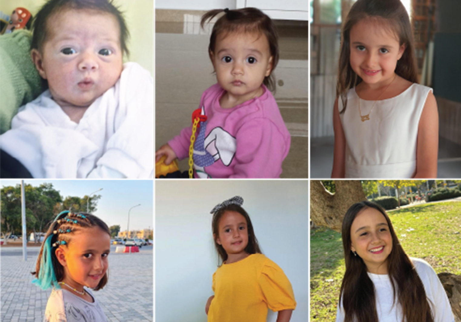 6 תמונות של נויה בגילאים שונים