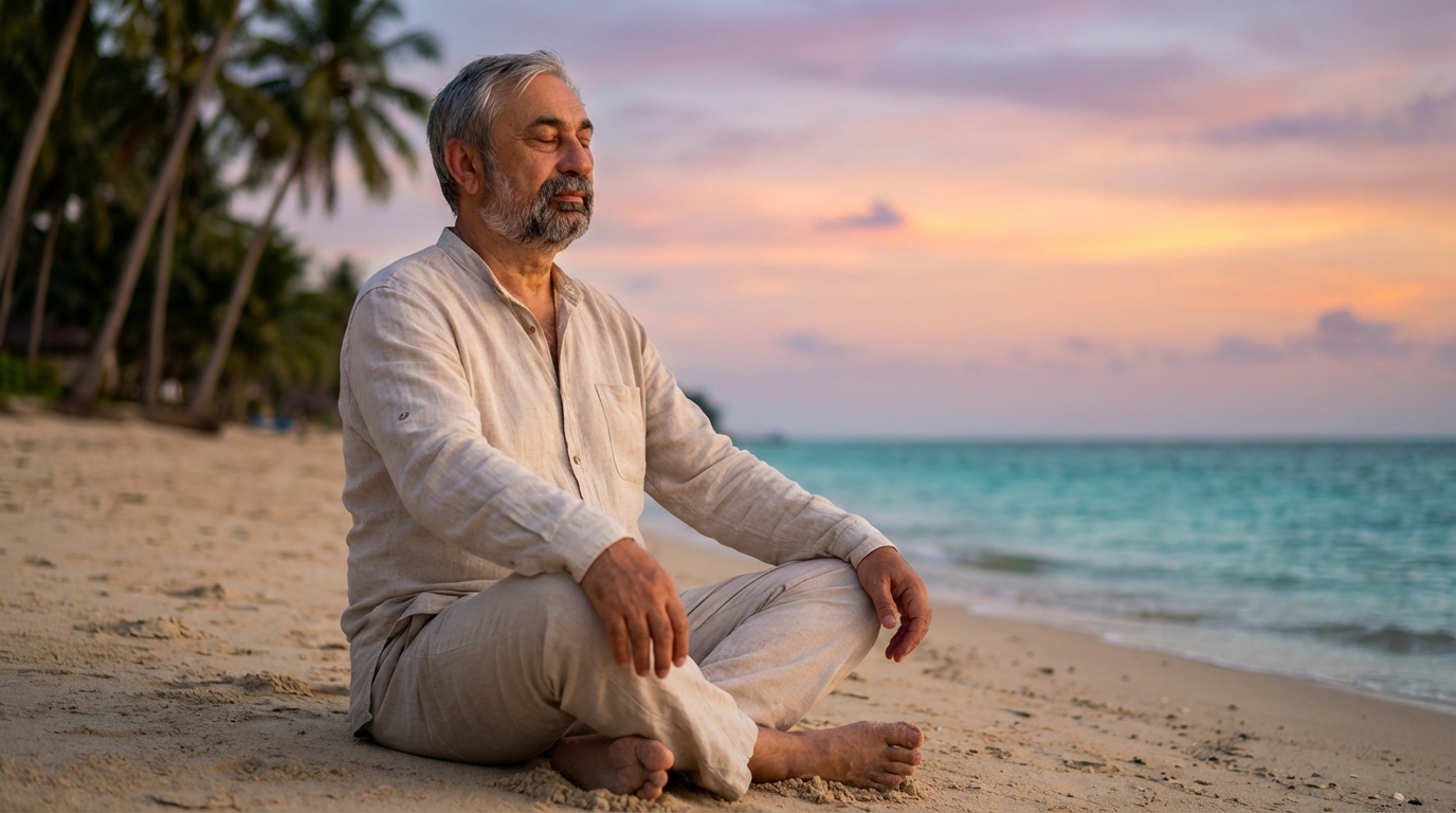 אלכס במדיטציה — תמונת AI